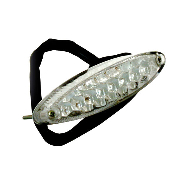L.E.D. Mini Taillight (WHITE Lens) Ec For Harley-Davidson