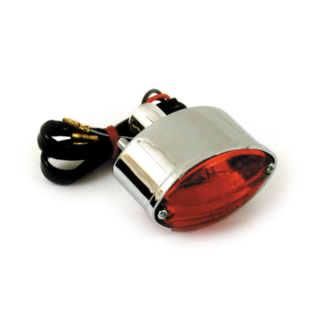 Mini-Cateye Taillight, Chrome For Harley-Davidson