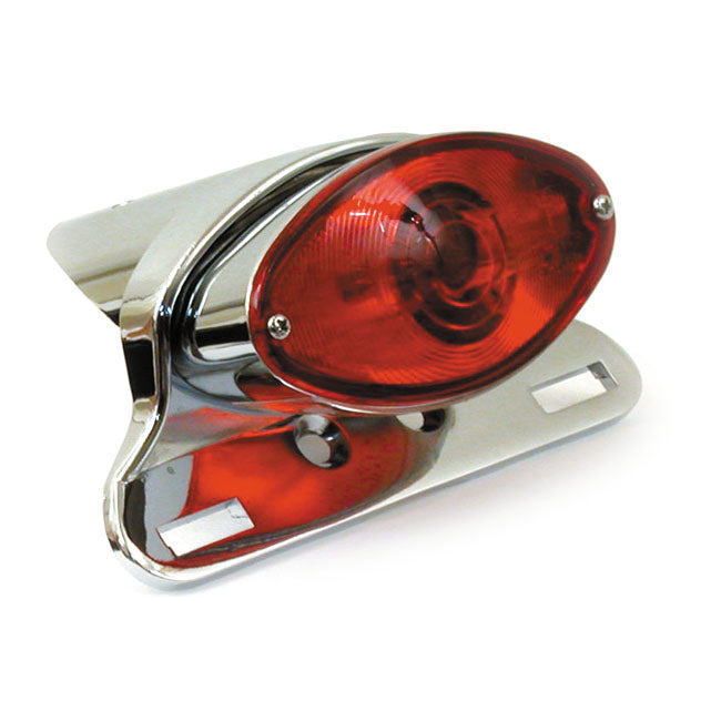 Chrome Cateye Tail Lamp Assembly ECE Approved For Harley-Davidson