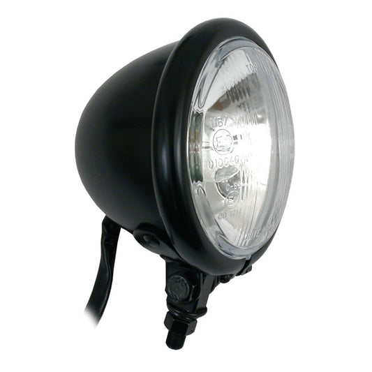 4 Inch Bates Style, Bilux Light, Black For Harley-Davidson