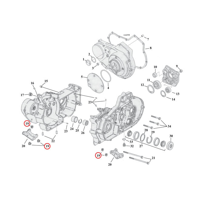 Flange Nut For Harley-Davidson