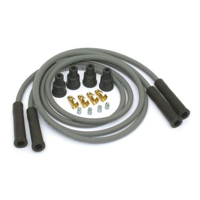 Dyna, Spark Plug Wire Set 8mm Gray For Harley-Davidson