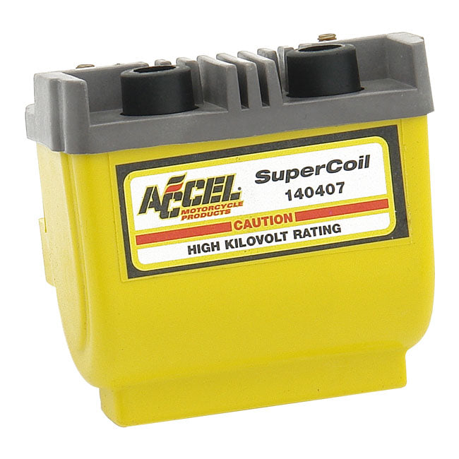 ACCEL HEI SUPER COIL YELLOW, 12V / 2.3 OHM FOR HARLEY-DAVIDSON 31614-83A