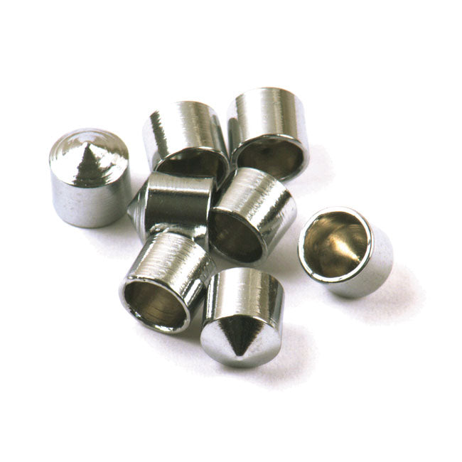 Tappet Block Bolt Caps, Chrome For Harley-Davidson