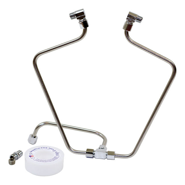 Paughco 'OLD Stf' Rocker Oil Lines For Harley-Davidson