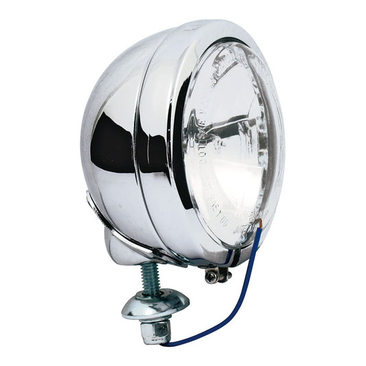 FL Style Spotlamp, 4-1 / 2 ". Chrome, objectif clair pour Harley-Davidson