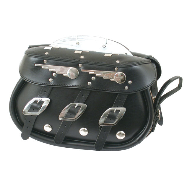 Speedking Saddlebags, Black For Harley-Davidson