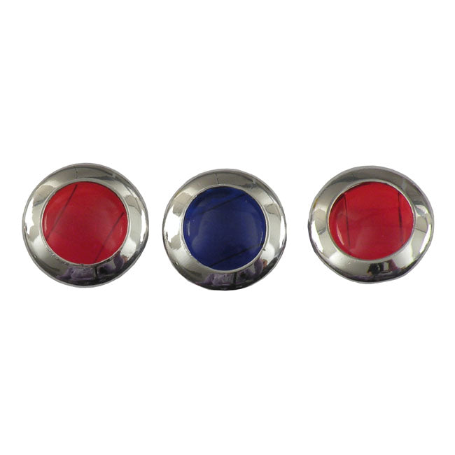 Repl. Lens Set, 3-Light Dash For Harley-Davidson