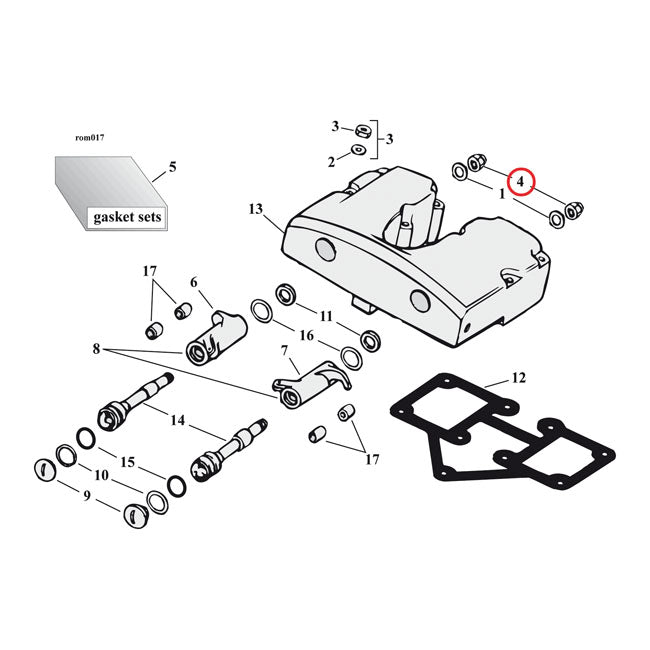 Rocker Shaft End Nut For Harley-Davidson