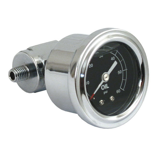 Oil Pressure Gauge Kit Rockerbox 60 PSI For Harley-Davidson 1971-1985