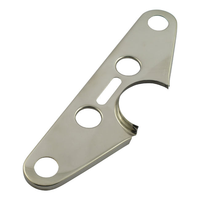 Top Triple Tree Cover, Stainless For Harley-Davidson