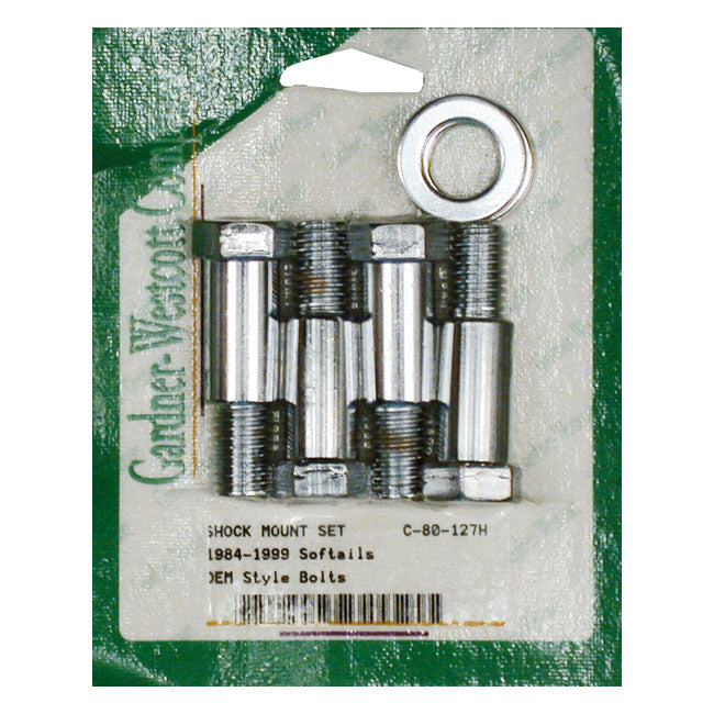 Shock Mounting Kit, Chrome For Harley-Davidson