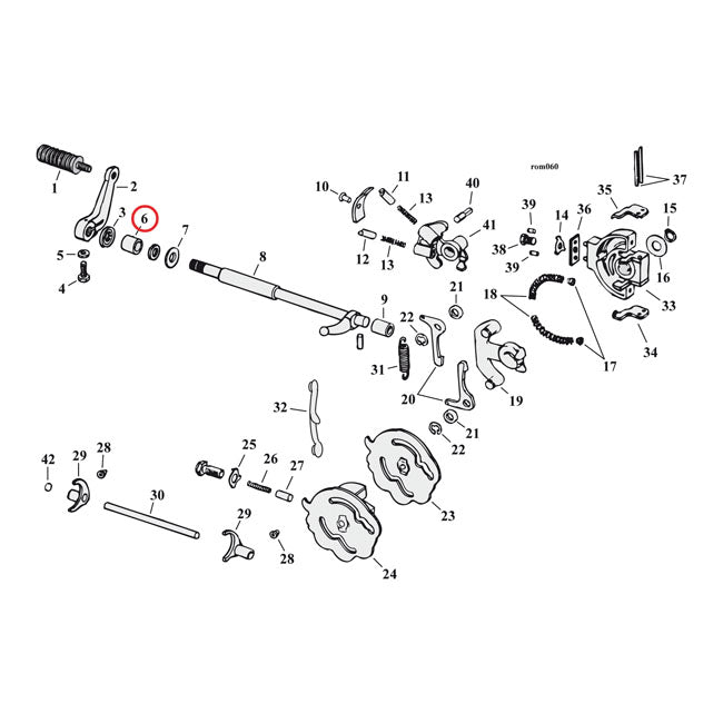 Shifter Shaft Bushing For Harley Davidson