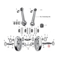Pinion Shaft, 45 Inch Flathead For Harley-Davidson