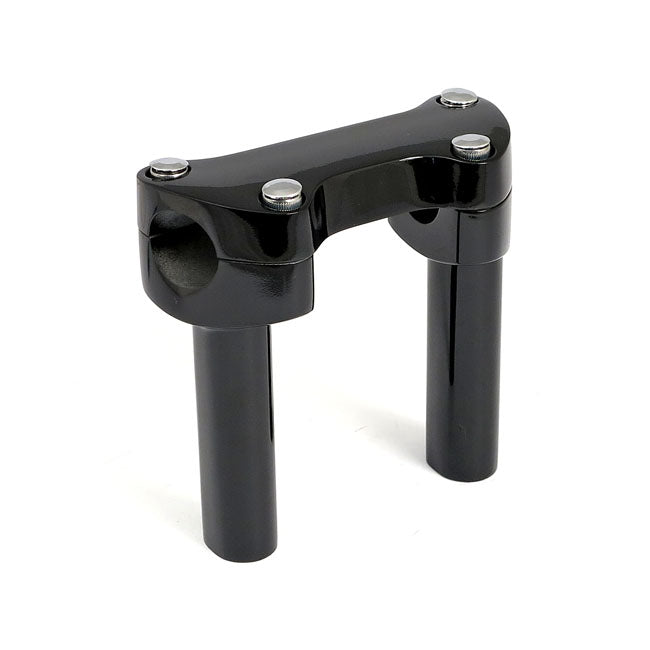 Straight Riser And Clamp Set Plain For Harley-Davidson