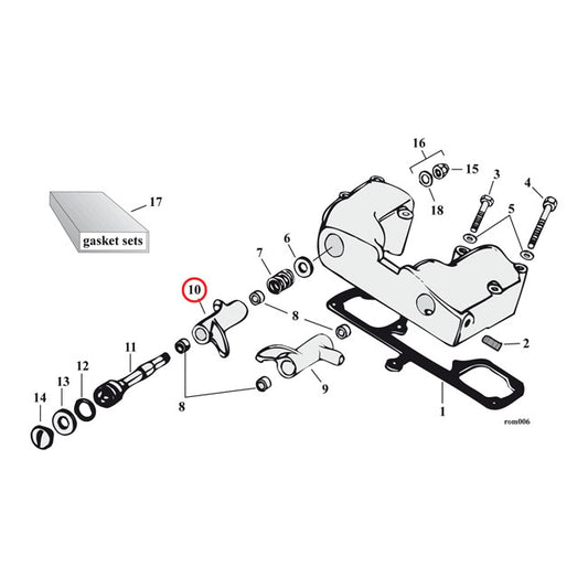 Rocker Arm Front Intake For Harley-Davidson