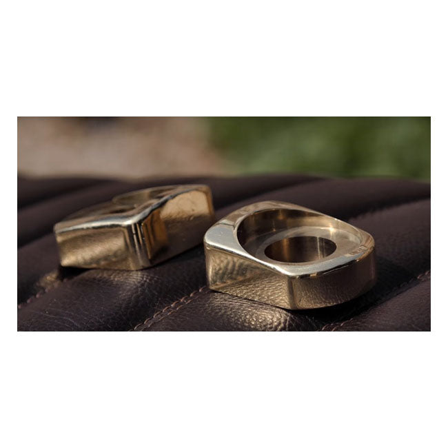 Motone, Vintage-Kettenspanner-Set, heißgeschmiedet, Messing