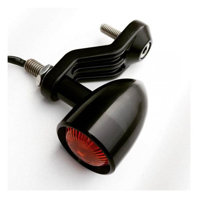 Motone, Ribbed Triline Turn Signal Brackets. Black