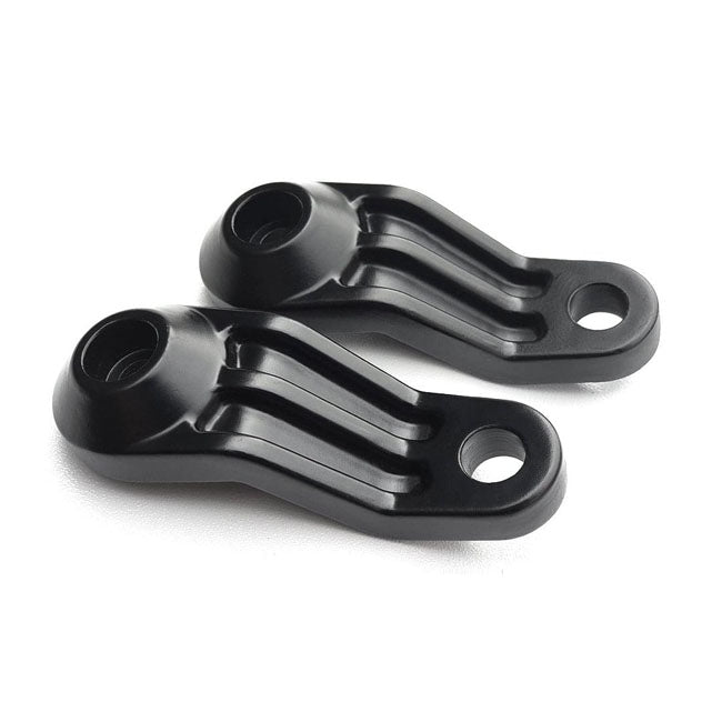 Motone, Ribbed Triline Turn Signal Brackets. Black