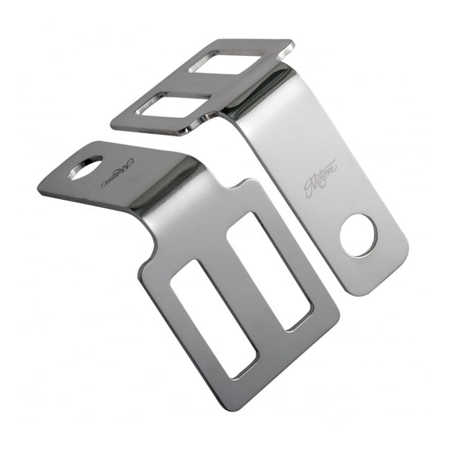 Motone Turn Signal Brackets, Under Seat Mount. Polished