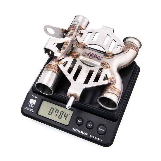 Motone X-Pipe Exhaust System with Catalytic Converter Delete for Triumph