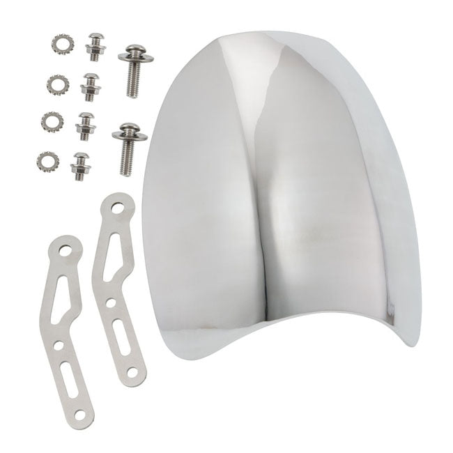 Motone Airblade-Bildschirm, Aluminium. Quicksilver poliert