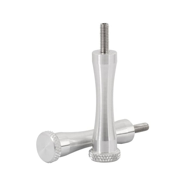 Motone, Long Quick Release Seat Bolts. 70mm, Polished