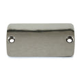 Master Cyl. Cover. Plain Chrome For Harley-Davidson