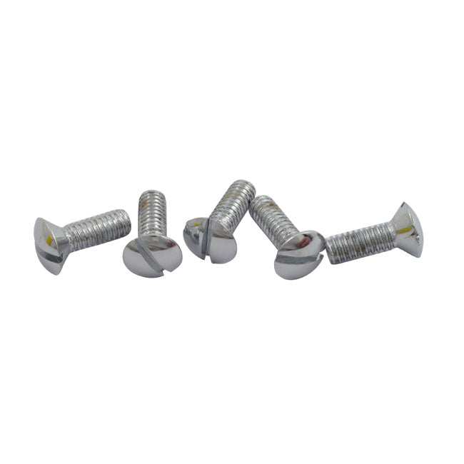 H/B Master Cyl. Cover, Screw. Chrome For Harley-Davidson