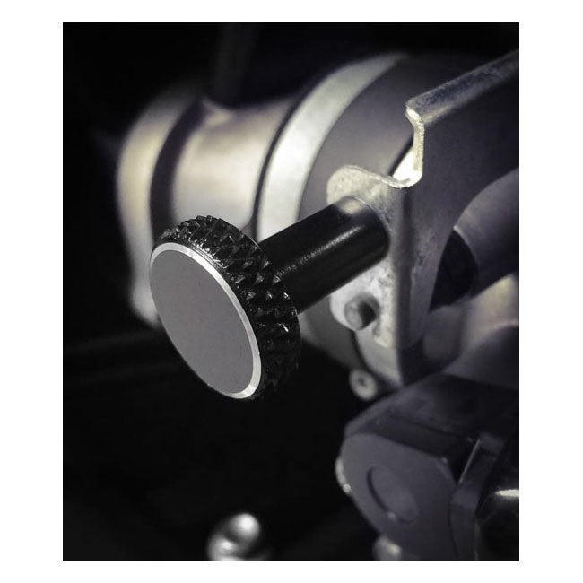 Motone Chokeknopf, geriffelt. Schwarz