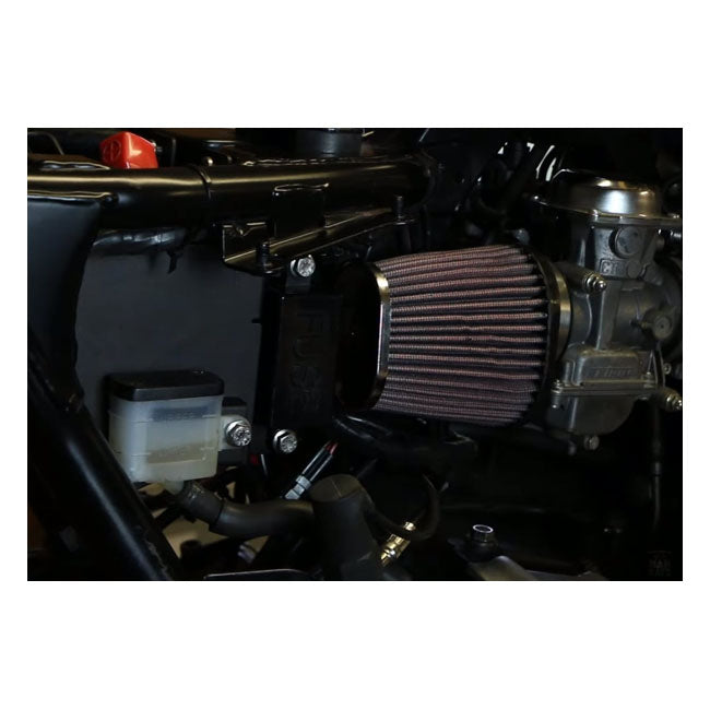 Motone, Airbox Eliminator Kit, Battery Box. Black