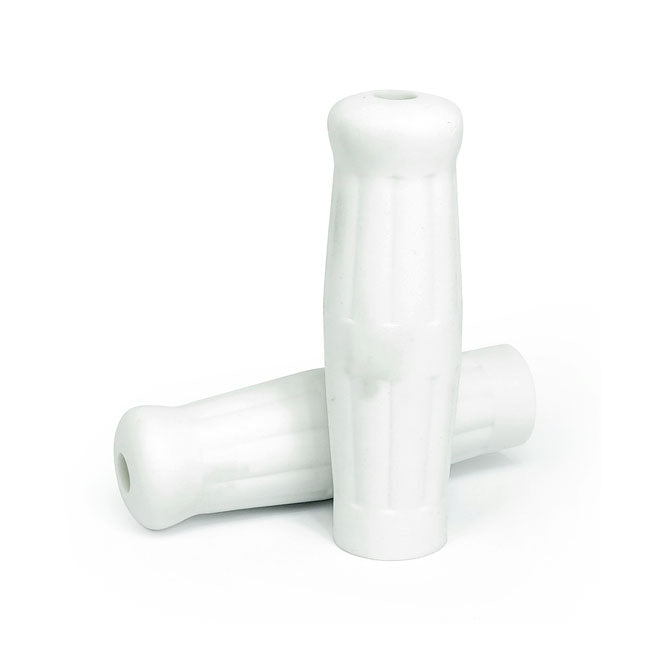 Vintage Style 1" Grips White For Harley-Davidson
