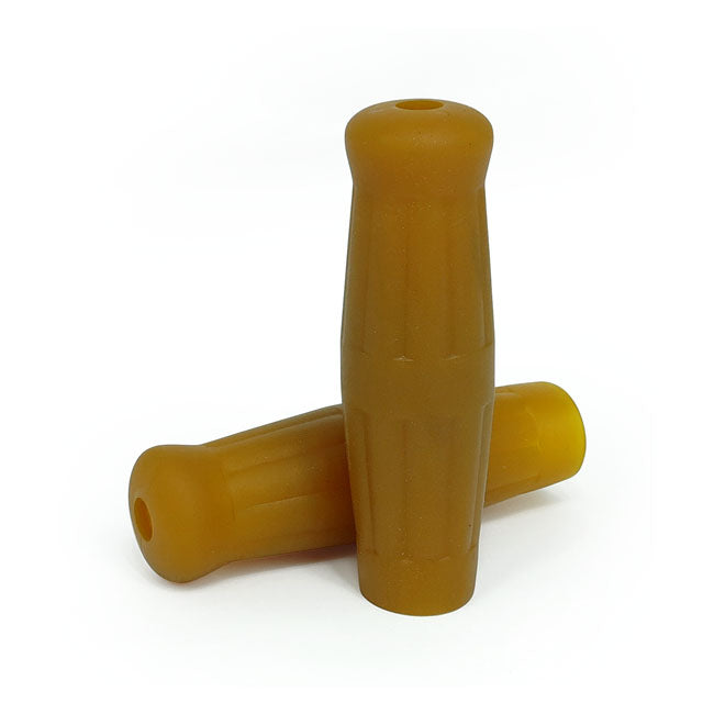 Vintage Style 1" Grips Candy Brown For Harley-Davidson