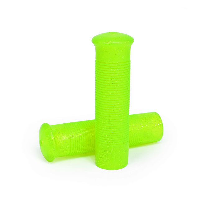 Anderson 1" Grips Glitter Lime Green For Harley-Davidson