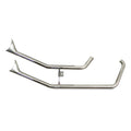 Paughco Upswept Fishtails Auspuff Chrom für Harley-Davidson Softail 2000-2006