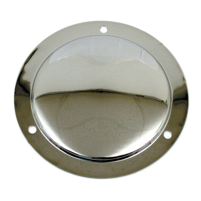 Derby Cover, Stepped. Chrome For Harley-Davidson