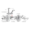 Jims Connec. Rod Roller & Retainer Kit For Harley-Davidson