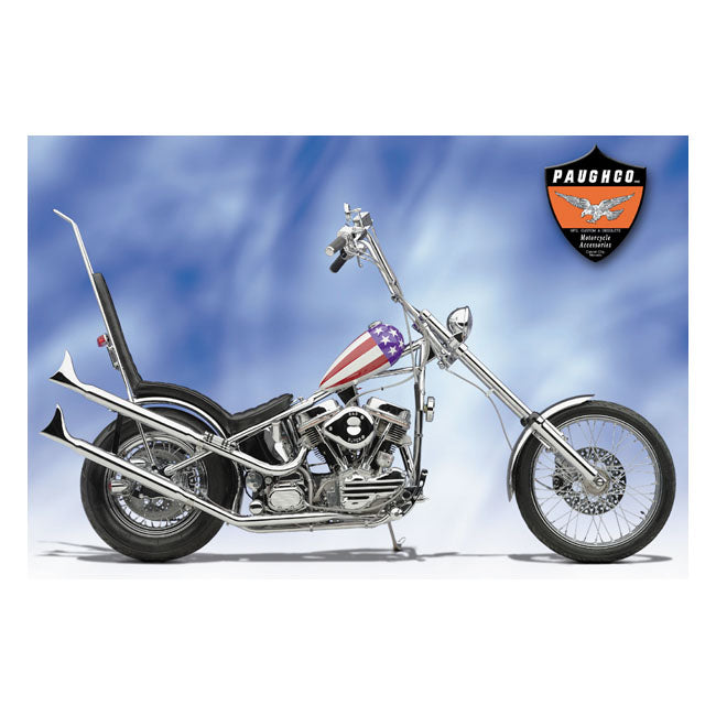 Paughco Univ. Fishtail Muffler For Harley-Davidson