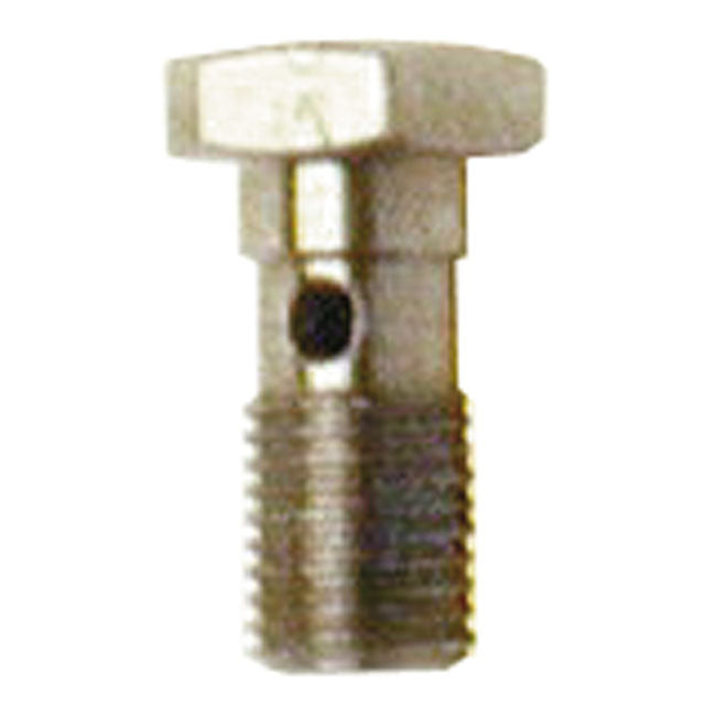 Goodridge, Banjo Bolt, 3/8-24, Chrome For Harley-Davidson