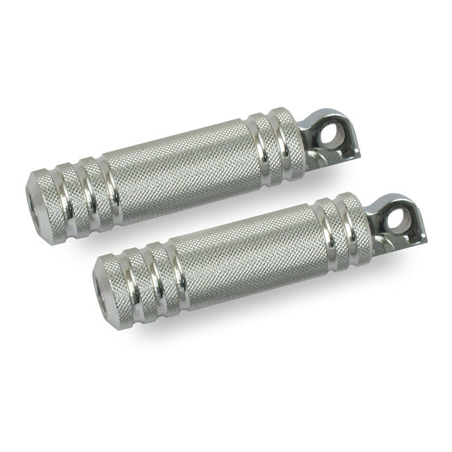 Footpegs, Knurled Aluminum. Male Mount For Harley-Davidson