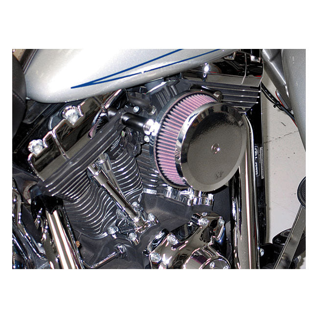 K&amp;N HIGH-FLOW AIR INTAKE HAMMER CHROME FOR HARLEY-DAVIDSON