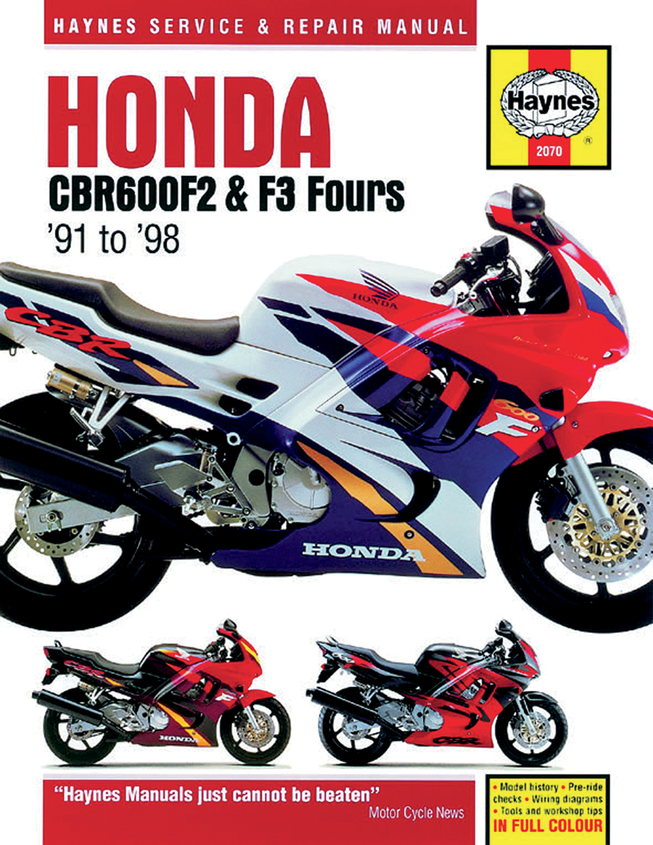 HAYNES MOTORCYCLE REPAIR MANUALS MANUAL HON CBR 600F2