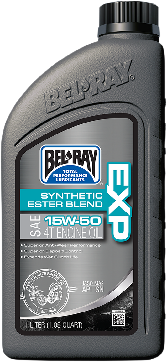 Motore aceite 15w-50 Bel-ray Exp Exp Syntetic Exter Blend 4T Motorcycle Motore Olio