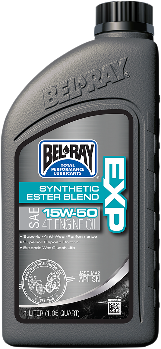 Aceite Motor 15W-50 Bel-Ray EXP Sintético Ester Blend 4T