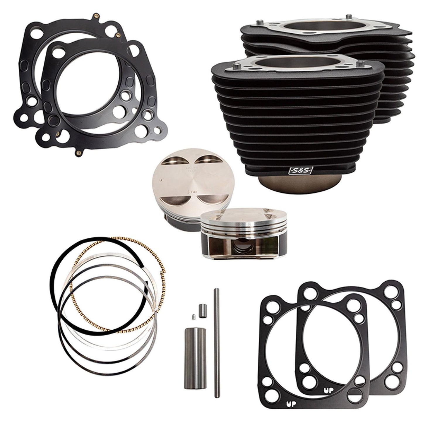 S&S 910-0681 124" Big Bore Kit Black For Harley-Davidson Milwaukee Eight