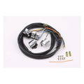 H.Bar Wire Harness & Chrome Switch Kit For Harley-Davidson