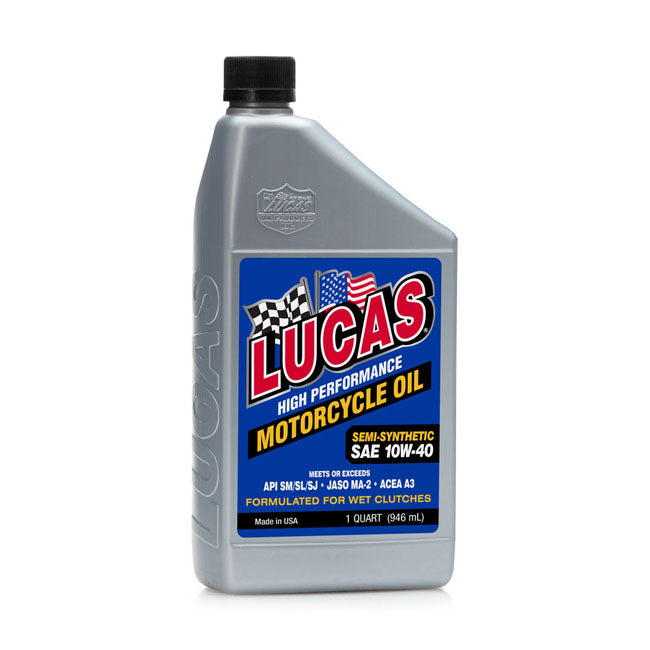 Lucas 10w40 Semi Synthetic Motor Oil For Harley-Davidson