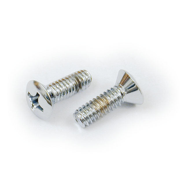 Screws, Chrome. Tapered Philips Head For Harley-Davidson
