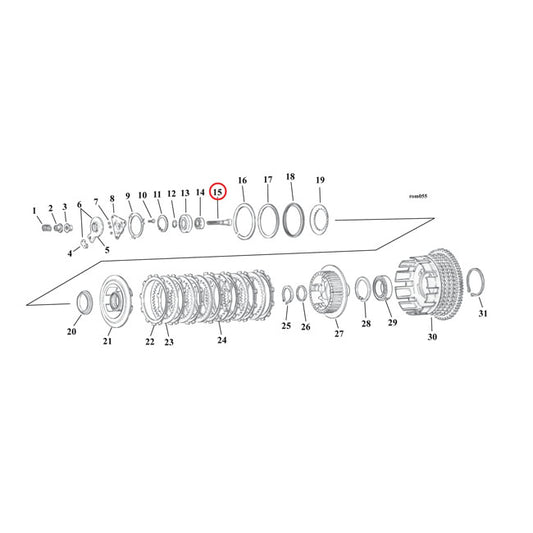 Adjusting Screw, Clutch For Harley-Davidson