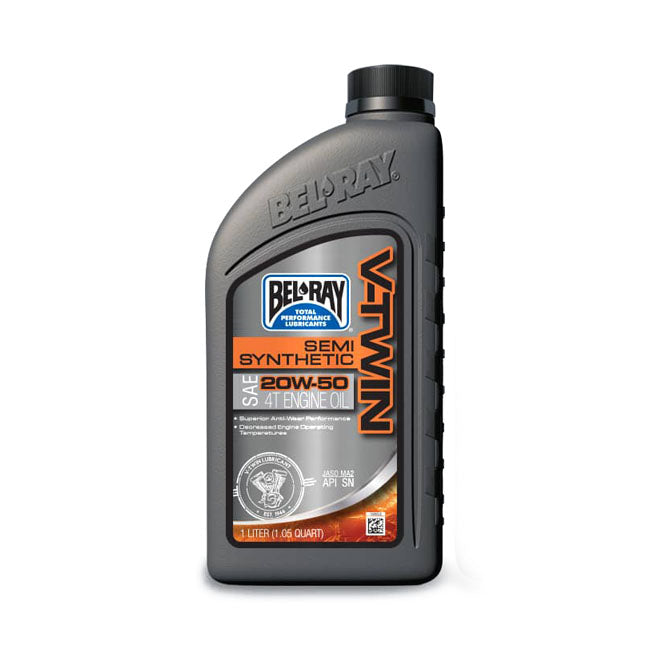 Bel-Ray V-Twin Semi-Synthetic Motor Oil, 20W50. 1L For Harley Davidson